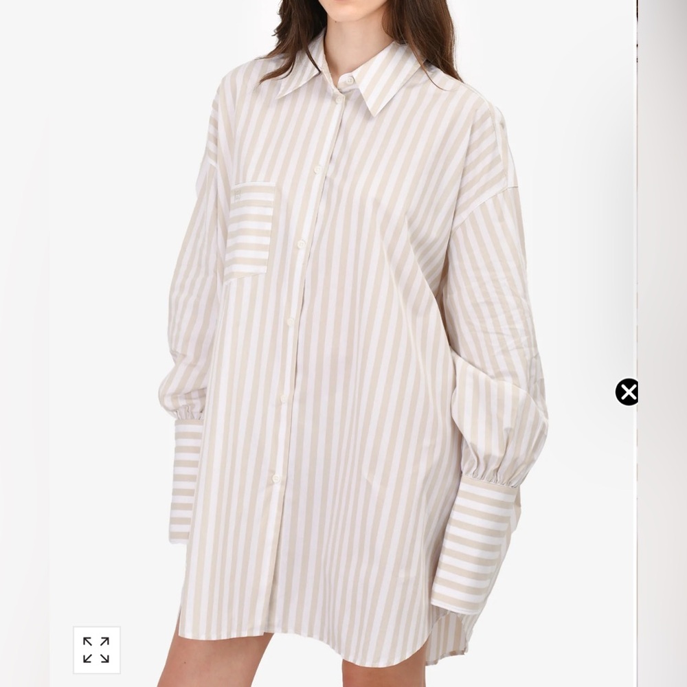 helsa shirt long sleeve stripes oversized